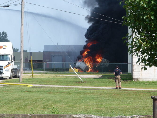 UPDATE: State of emergency declared over ongoing fire at Peoples Cartage